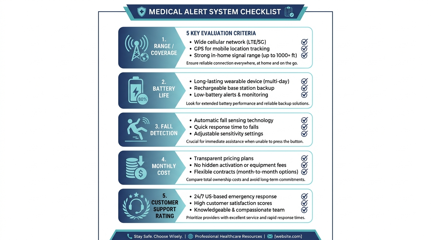 Best medical alert systems comparison chart for seniors