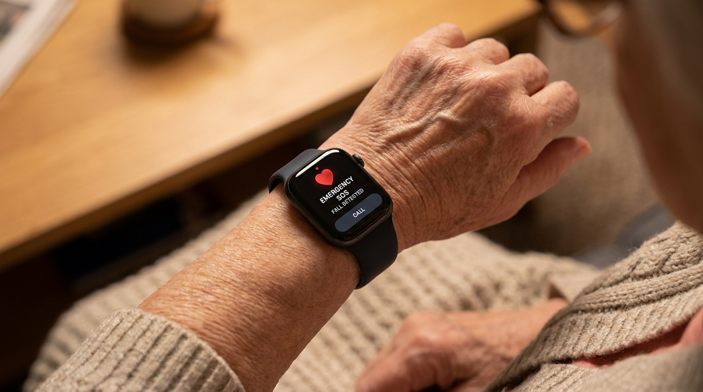 Senior fall detection smartwatch vs pendant comparison chart
