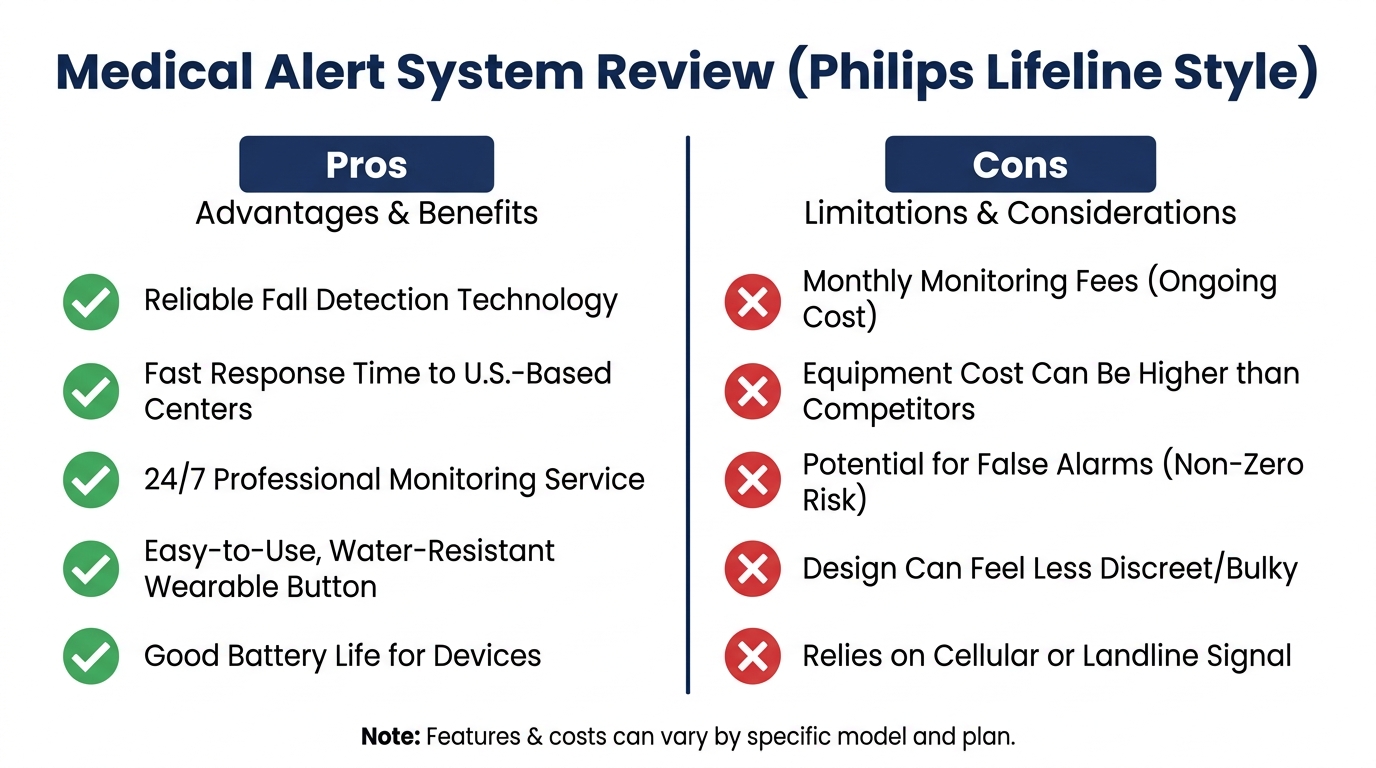 Philips Lifeline medical alert system review and features